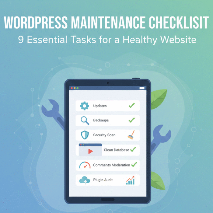 WordPress maintenance checklist